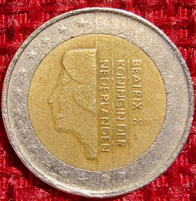 2 Euro 2001 Beatrix Koningin Der Nederlanden Valore MONETA 2 EURO Beatrix Koningin Der Nederlanden 2001 EUR 100,00