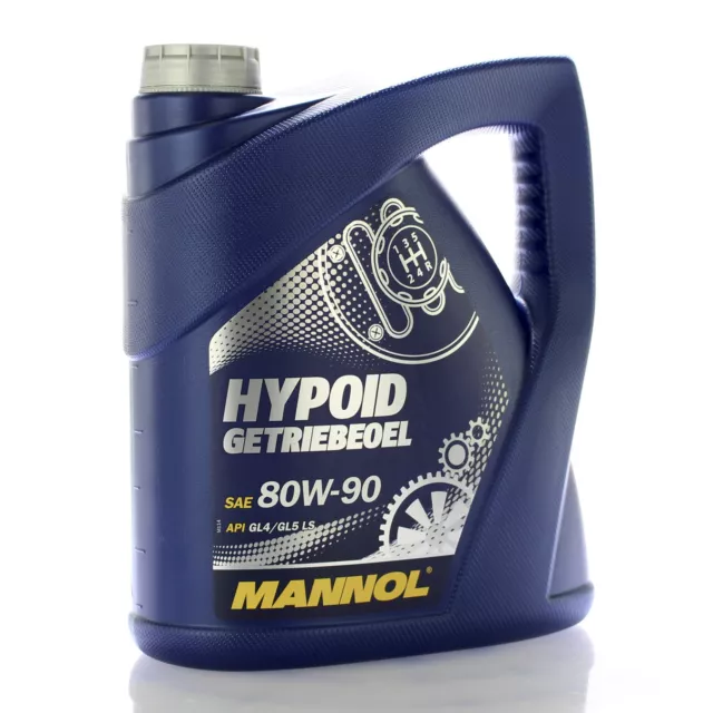 Mannol MN8106-4 Hypoid Getriebeöl 80W-90 API GL 4 GL5 LS Universal Öl 4L 2