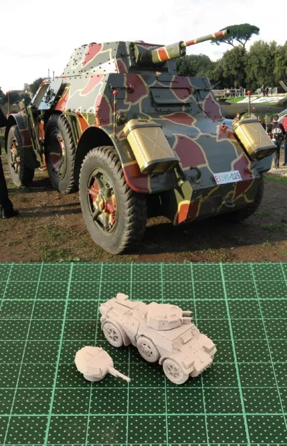 1/144 WWII Italian Fiat AB40/43 Armored Car Resin Kit (#ITL126A)