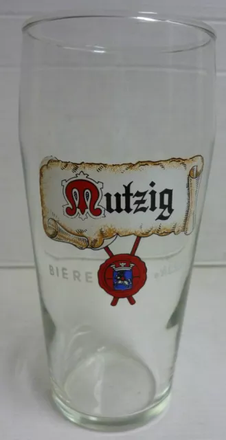 Collector , Verre A Biere D'alsace Mutzig , 25 Cl , Ba1 *