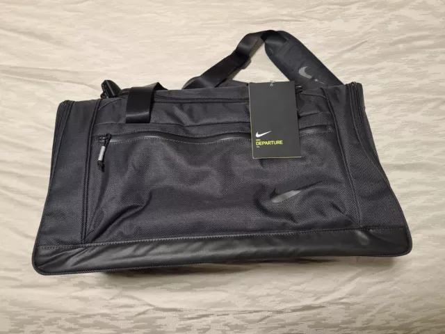 NEW Nike Departure Golf Duffel Bag Carry On Black BA5737-010 Gym Workout NWT