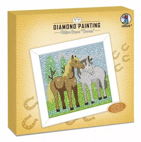 Diamond Painting Picture Frame "Horses"|Schreibwaren