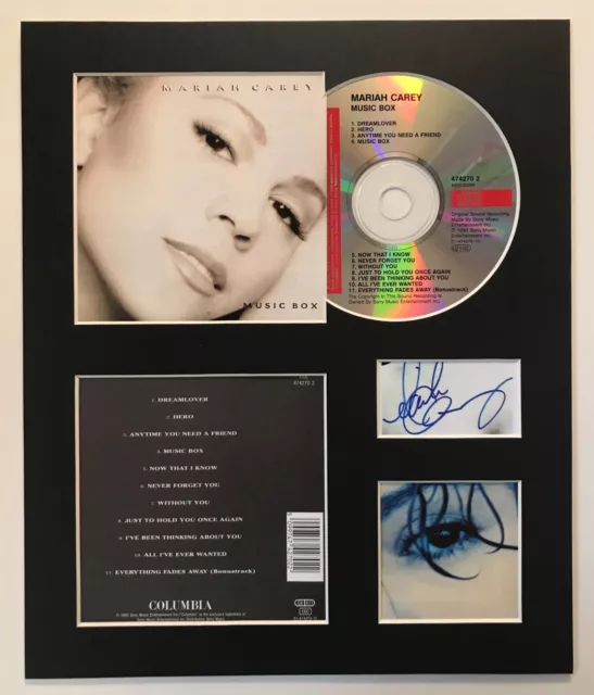 MARIAH CAREY - Signed Autographed - MUSIC BOX - Album Display