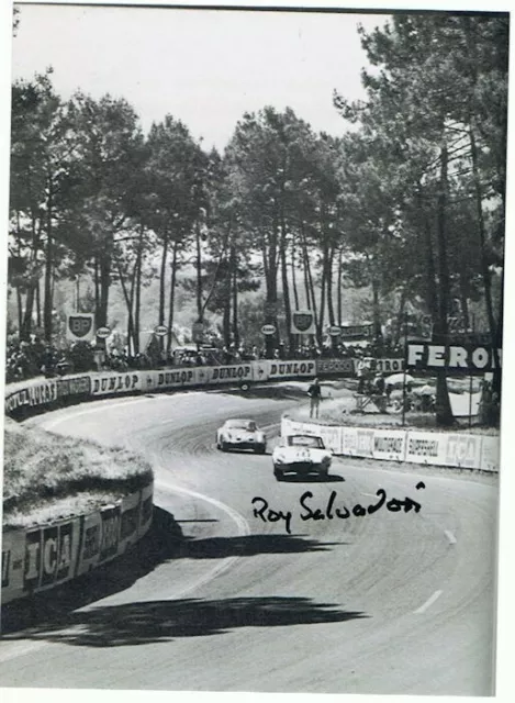 Roy Salvadori (1922-2012) Formel Eins  1952-62, sign. grosses Foto