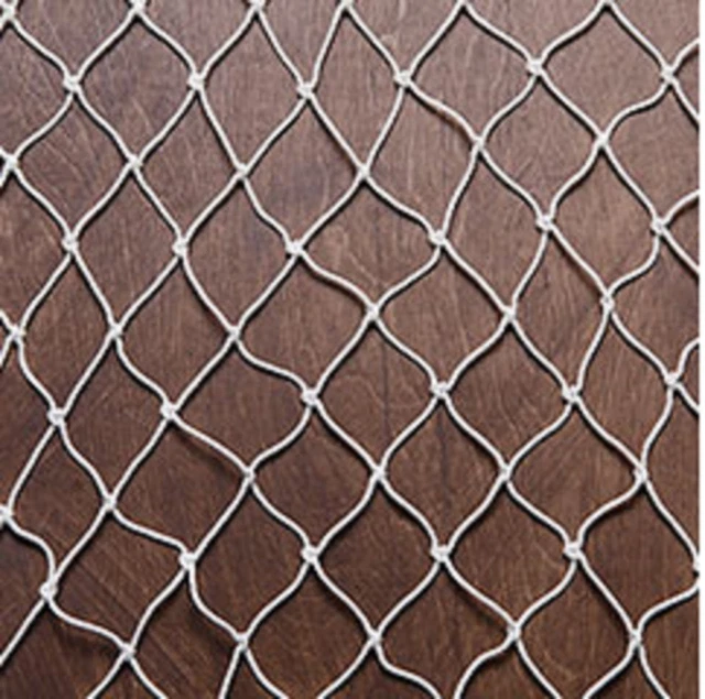 GUARD RAIL OR PULPIT NETTING per metre no waste 50mm mesh WHITE YACHT