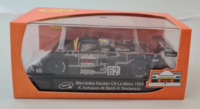 Slot.it Mercedes Sauber C9 AEG Le Mans 1988 Nr. 62 NEU 1:32