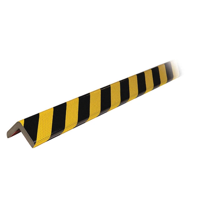 KNUFFI 60-6857 Surface Guard,Rounded,Reflective Bk/Yl