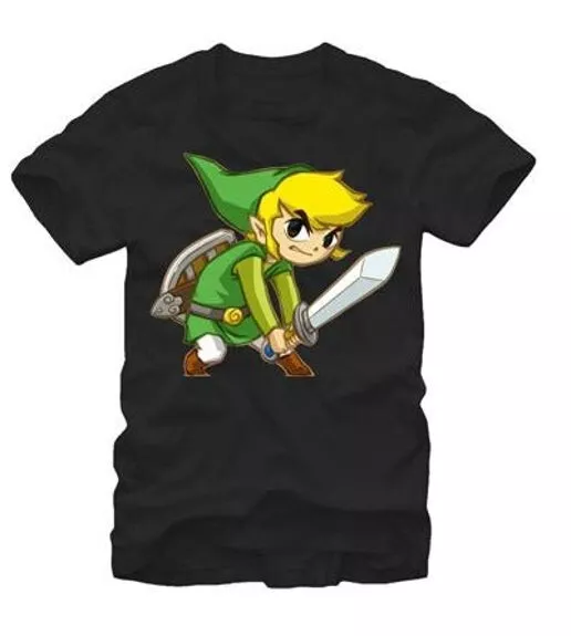 Legend of Zelda - Big Link Men's T-Shirt LARGE