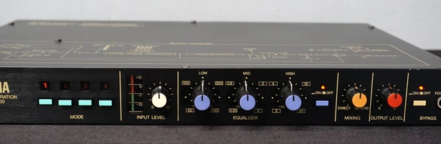 Digital Reverb Rack Mounted YAMAHA R1000 80'S Digital Reverberation 1U Rack Mount Reverb Effects ...