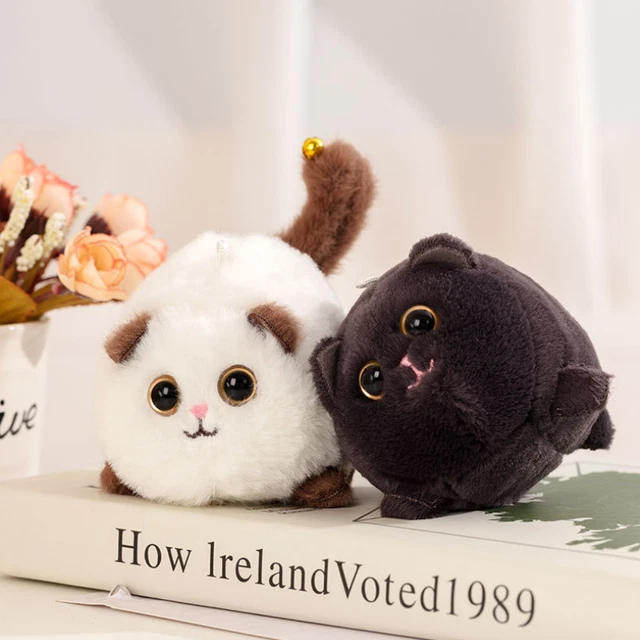 CUTE PLUSH CAT Toy With Tail Wagging Feature Customizable Design