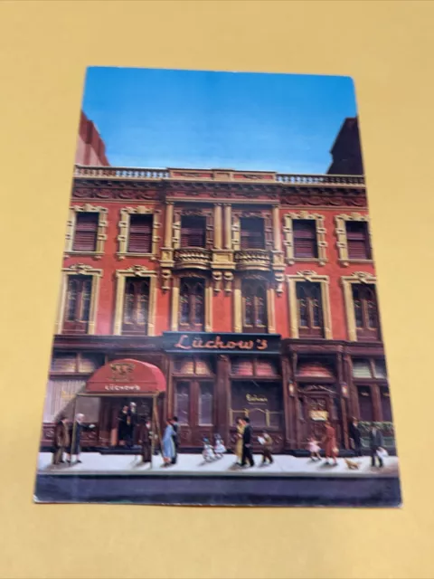 New York City NY Luchows Restaurant East 14th Street Postcard Unposted
