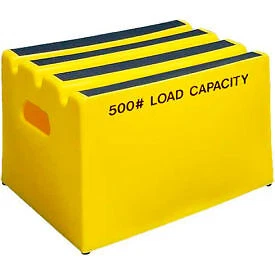 1 Step Plastic Step Stand - Yellow 19-1/2"W x 14"D x 12"H - ST-1 YEL US Roto