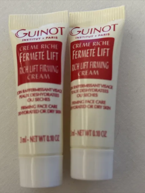 Guinot Rich Lift Firming Cream Dehydrated/Dry  Skin 3ml X 2 Samples