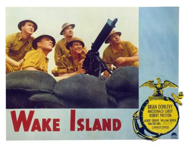 Wake Island Lobby Card Albert Dekker Brian Donlevy Robert Pr - 1942 Movie Photo