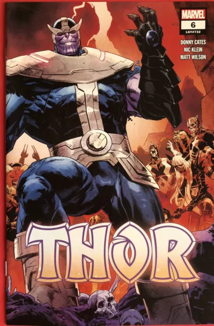 Thor #6 2nd Print Thanos Black Gauntlet Infinity Hammer Wraparound Cover