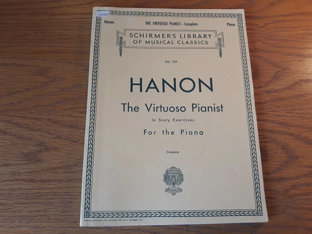 Hanon Complete The Virtuoso Pianist - 60 Exercises (Inglés