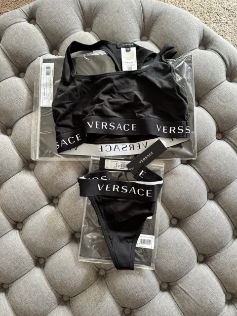 Versace Underwear Bra & Thong Set Size 3