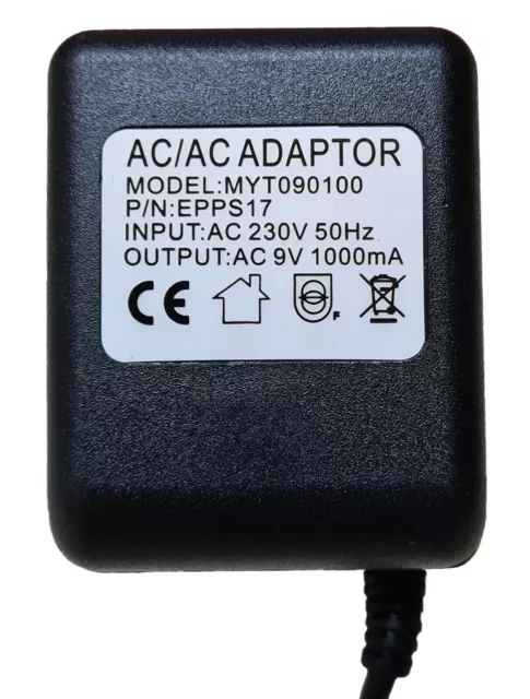 DOD TEC8G POWER SUPPLY REPLACEMENT ADAPTER AC 9V 750mA
