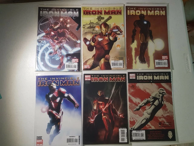 The Invincible Iron Man Comics 1 2 3 4 5 6 Set Variant Editions Fraction Larroca