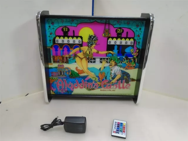 Bally Aladdin's Castle Pinball Head LED Display light box