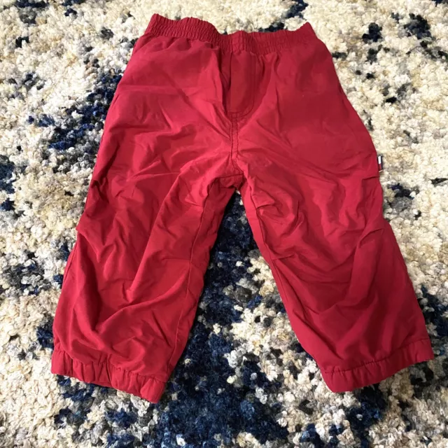 Tommy Hilfiger Toddler Red Winter Snow Warm Long Pants 12-18m Boy Girl