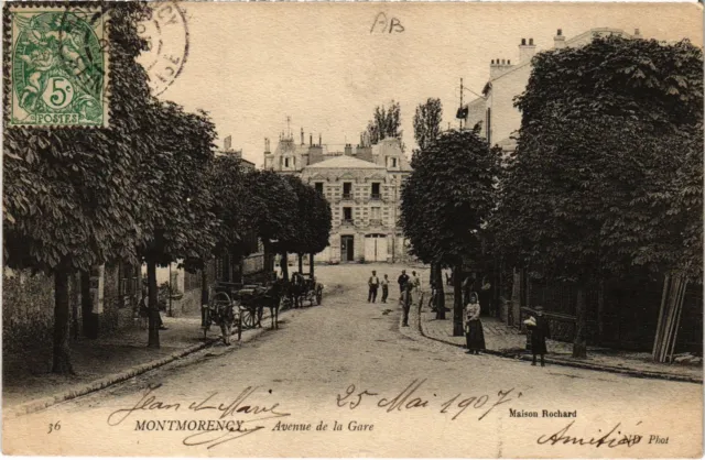 CPA Montmorency Avenue de la Gare FRANCE (1308039)