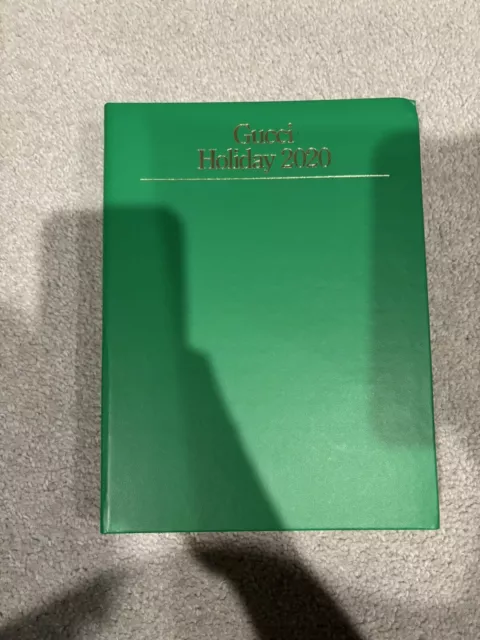 Gucci Holiday 2020 Address Book Hardcover Green Leather