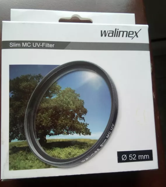 Filtro Walimex Uv 52 Slim Mc Color Real Para Objetivo Camara Reflex