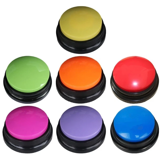 Dog Cat Button Record Talking Pet Communication Vocal Training Interactive Toy