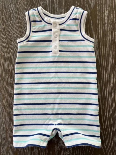 Janie and Jack Striped One Piece Romper, Baby Boys 3-6 Months