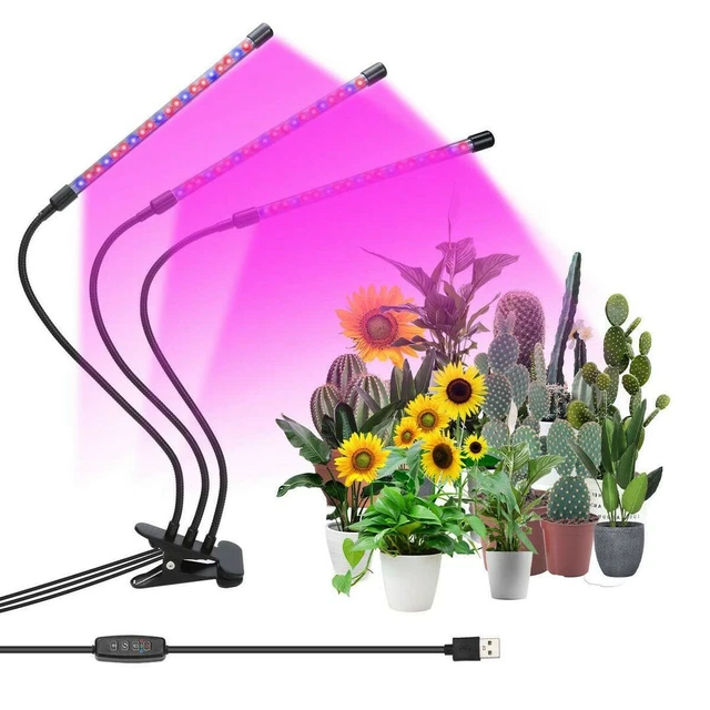 LED INDOOR PLANTS Hydroponics Full Spectrum Plant Growing Lamp Light £ ...