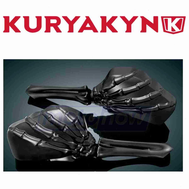 Kuryakyn 1758 Skeleton Hand Mirrors for Body Mirrors  cb