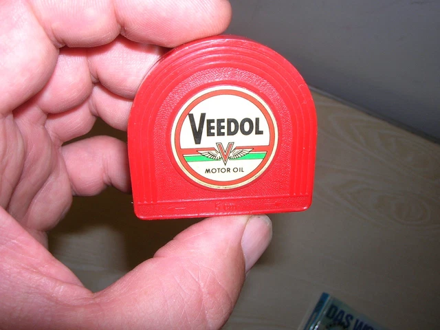 Vintage - Altes Werbemaßband 1,2m " VEEDOL MOTOR OEL " ca. 60er Jahre