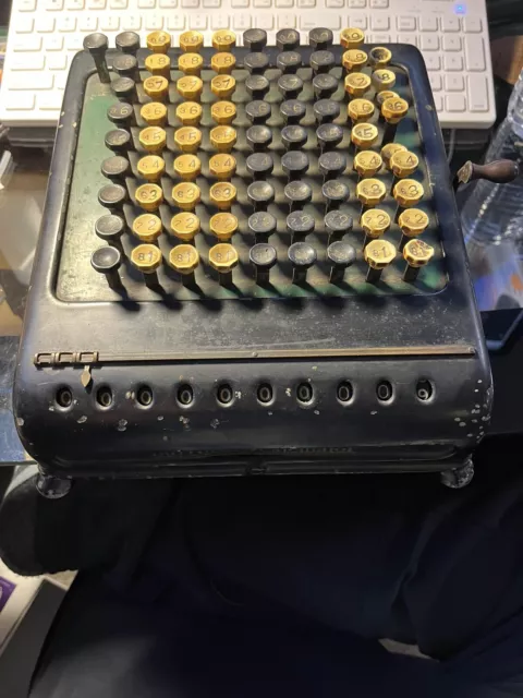 1920s VTG Burroughs Portable Adding Machine Register Nice Works Calculator