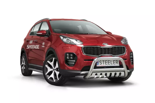 Edelstahl Frontbügel für KIA Sportage QL 2016 - 2021 Unterfahrschutz ABE