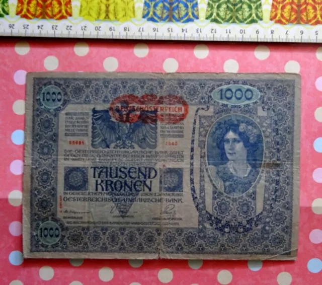 (US), Banknote, AUSTRIA, 1000 Kronen , Year: 1902.