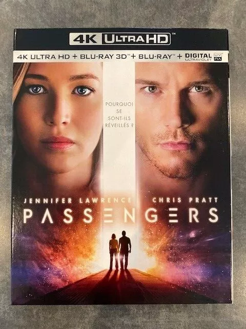 PASSENGERS - CHRIS PRATT et JENNIFER LAWRENCE - film en 4K ULTRA HD + BLU-RAY 3D