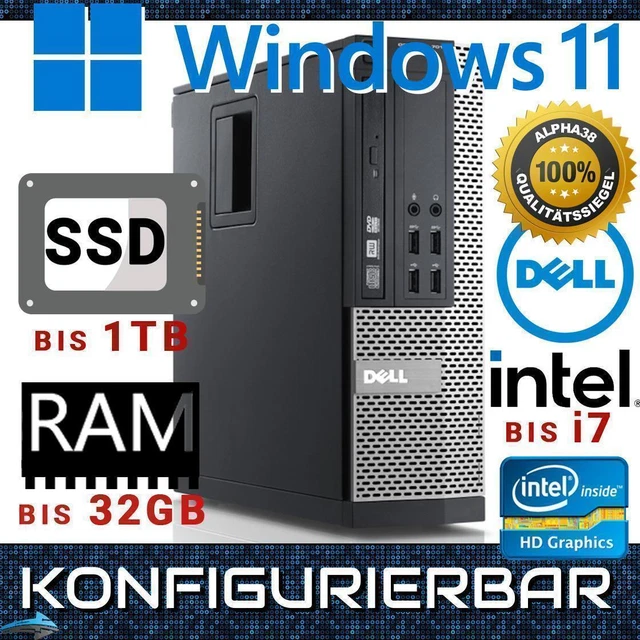 DELL OPTIPLEX 7010 Windows 11 Pro PC Mini Business Up to i7 32GB 1TB