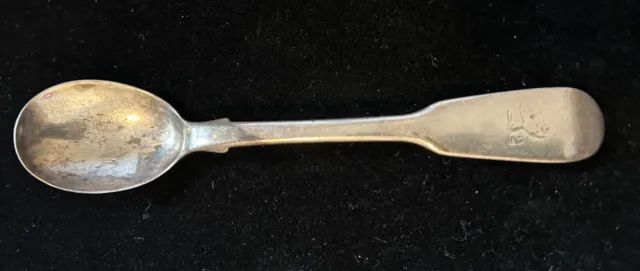 Cucchiaino Da Tè Georgiano Argento Con Marchio - 1832, William Bateman Ii