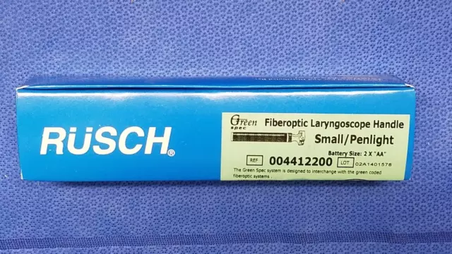 Rusch Green Spec Fiberoptic Laryngoscope Handle Small/Penlight REF 00441220