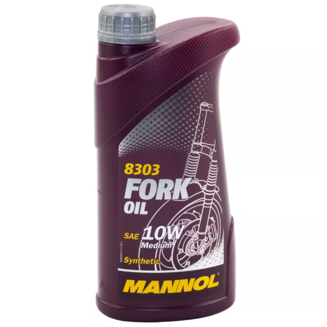 Gabelöl 1 Liter MANNOL 10W für Aprilia Honda Kawasaki Suzuki Triumph Yamaha