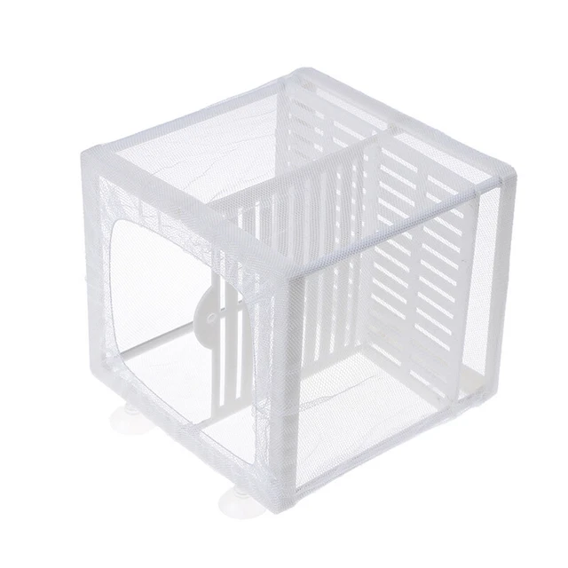 Aquarium Fish Tank Guppy Breeding Breeder Baby/Fry Net Trap Box Hatcher RGB Jf