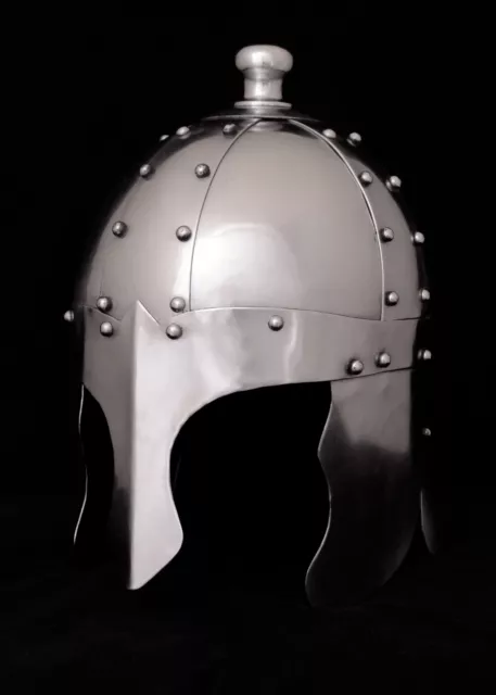 Battle-Merchant König Arthur Helm, 1,2 mm Stahl Mittelalter LARP Ritter Helm