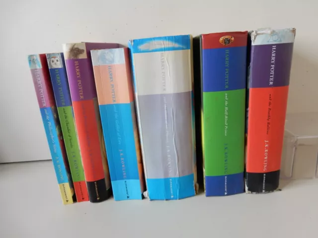 Harry Potter Complete Book Set 1-7 Hardback & Paperback Used Condition