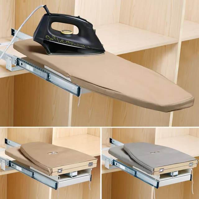 Pull Out Slide Out Rotary Ironing Board Carbinet Drawer Mounted Convenient Style