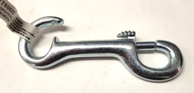 T7606021 Campbell 1/2" Rigid Open Eye Bolt Snap #232 Zinc Plated WLL 60LBS