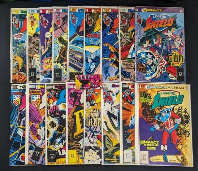 Legend Of The Shield #1-16 & Annual Complete Set Impact Comics 1992