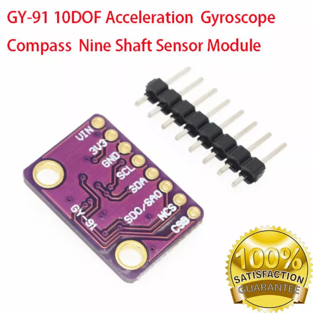 GY-91 MPU9250+BMP280 10DOF 9 Axis Gyroscope Accelerometer Module for RPi Arduino