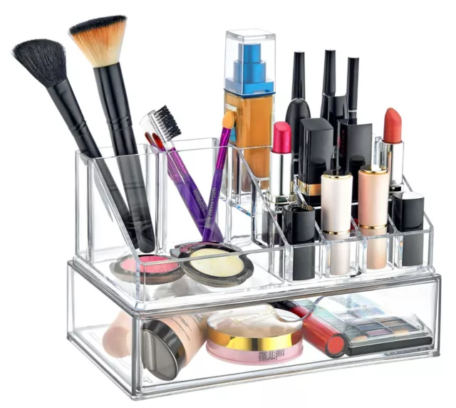 Cosmetic Organiser Clear Acrylic Jewellery Make up Box Storage