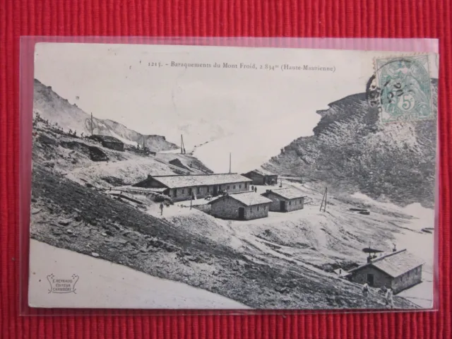 Cpa Written High Stamp Maurian Cold Mountain Barracks